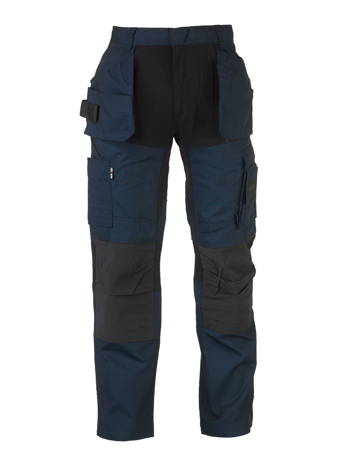 Herock Spector Multi Pocket Stretch Kneepad Work Trousers Navy Blue 