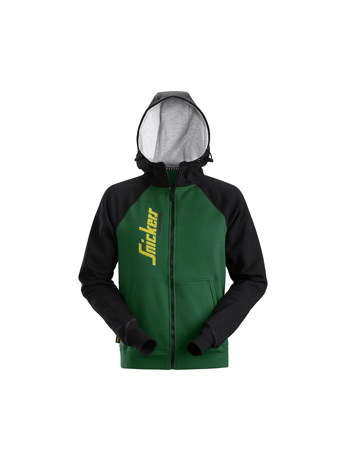 green full zip hoodie