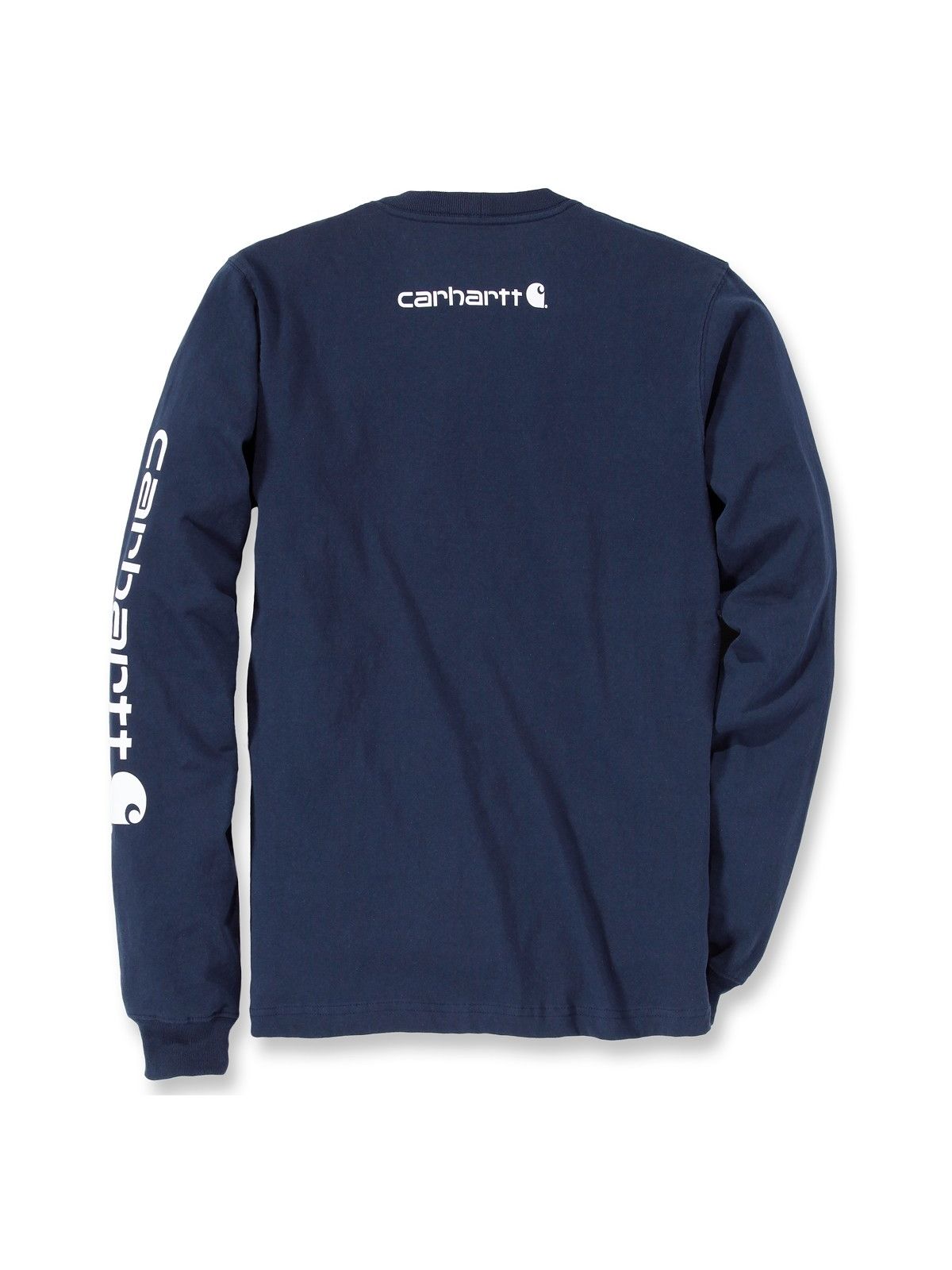 Carhartt T-Shirt Logo Long Sleeve T-Shirt EK231 Navy