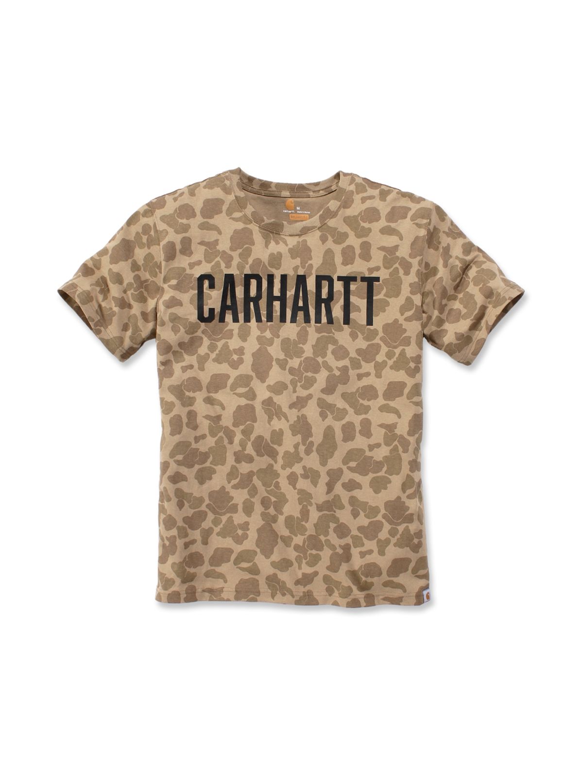 strategi Martin Luther King Junior Alfabet Carhartt 104346 Camo Block Logo T-Shirt - Dark Khaki Camo