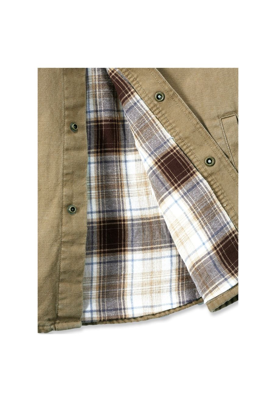 Carhartt Canvas Fleece Lined Shirt Jacket for Men in Brown