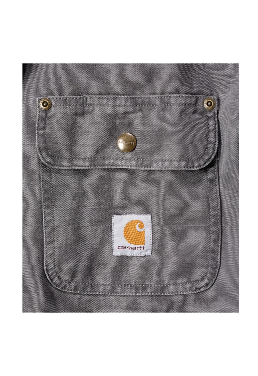 Carhartt weathered canvas shirt on sale jacket