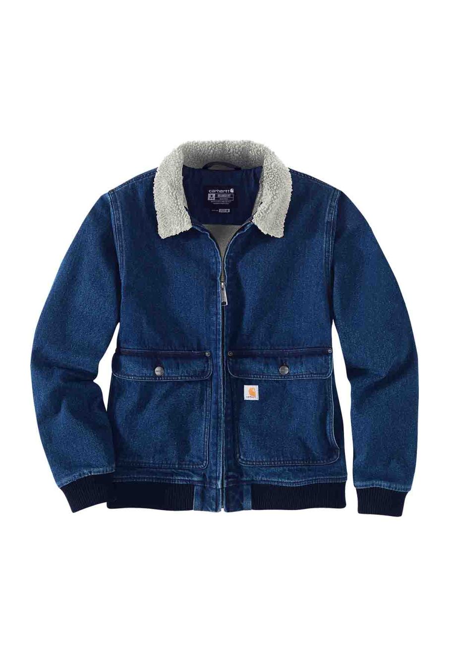 Carhartt Denim-Sherpa, jeans jacket women Color: Blue (H87) Size