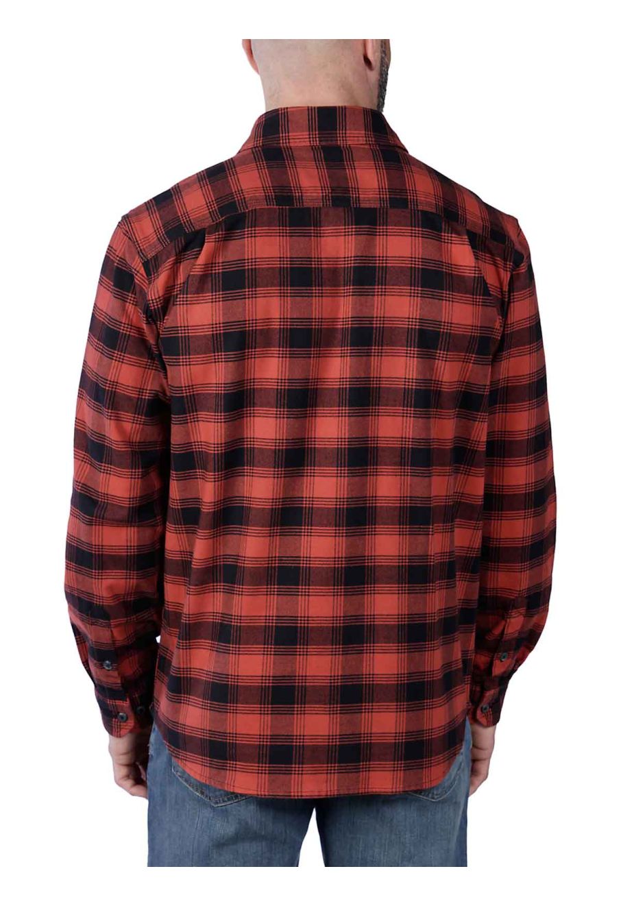 Carhartt Work Shirt Flannel Fleece 105945 Red Ochre - 71workx