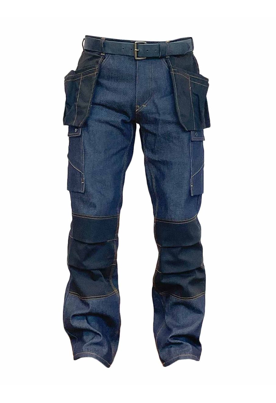 Work Jeans Roy Raw Denim Stretch Loose fit - Plus