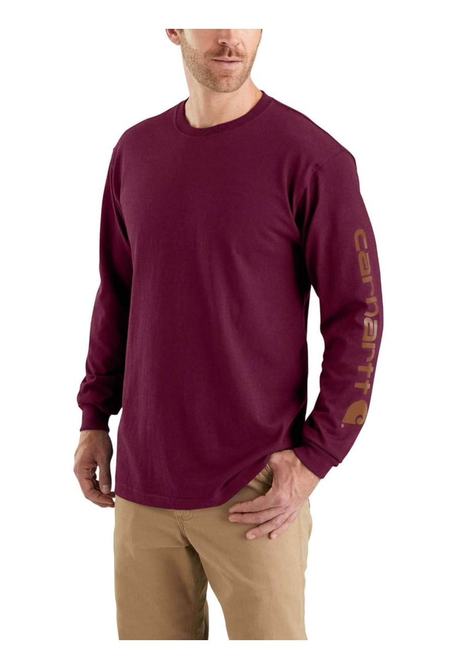 EK231 Work T-shirt Logo Long Sleeve Port PRT - Carhartt