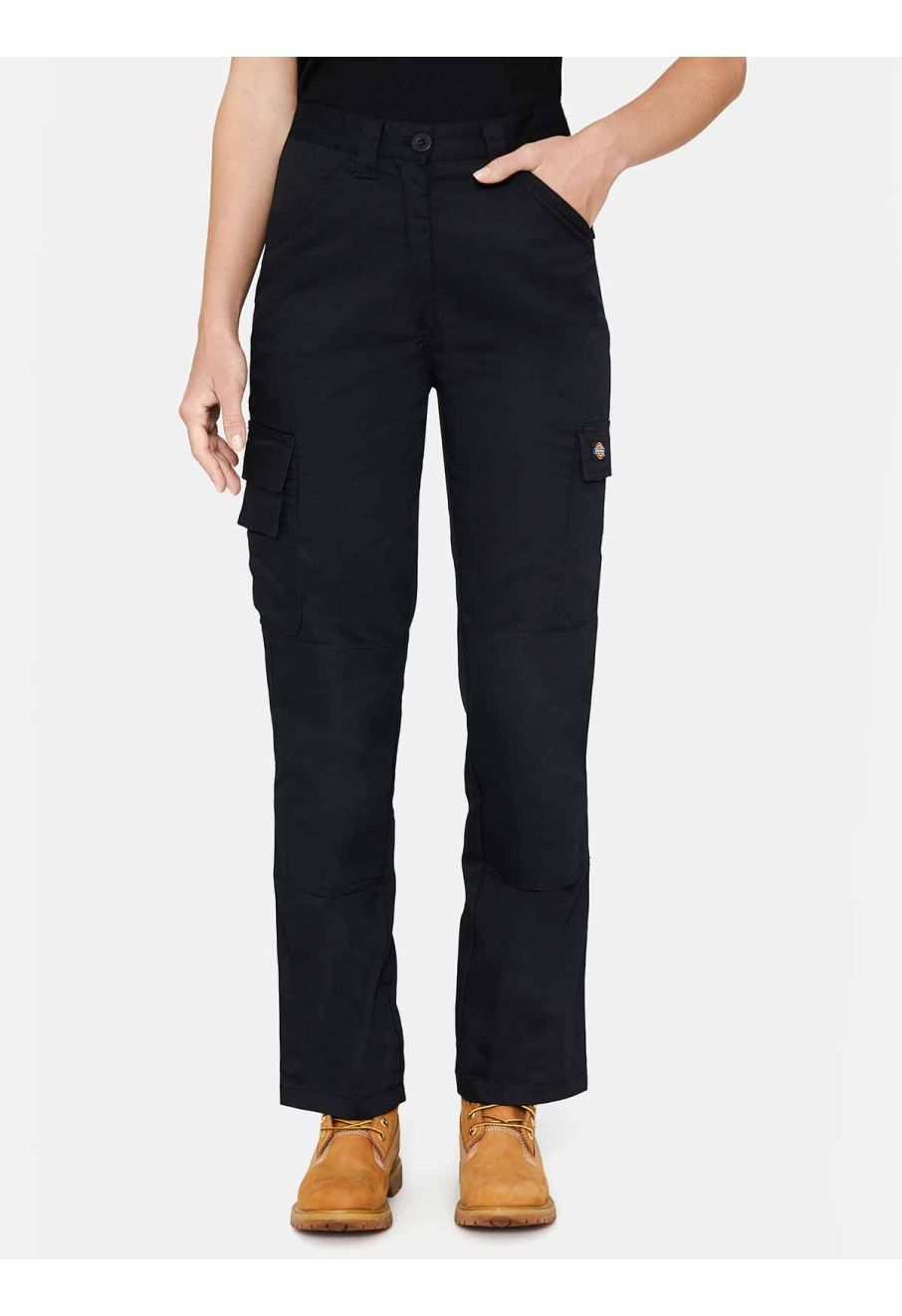  Dickies Women's Everyday Flex Cargo Pants, Black, 16
