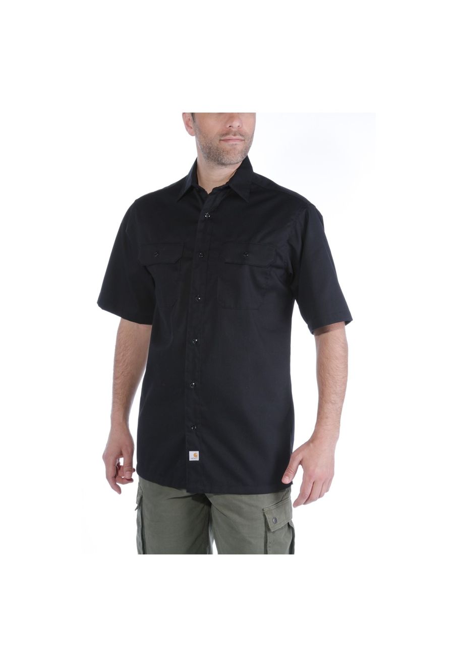 Carhartt short sleeve twill best sale work shirt