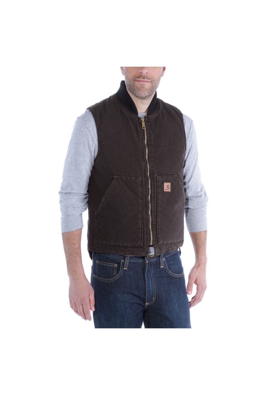 Carhartt men's outlet sandstone vest