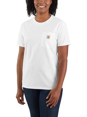 Carhartt 103067 Women's Pocket s/s T-Shirt - White