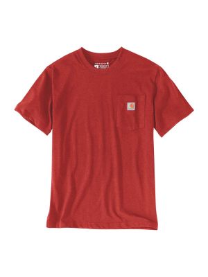 103296 T-shirt Short Sleeve Pocket Chili Pepper Heather R66 Carhartt 71workx front
