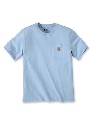 103296 T-shirt Short Sleeve Pocket Carhartt 71workx Moonstone HA9 front