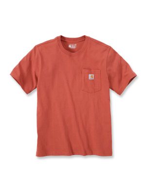 103296 T-shirt Short Sleeve Pocket Carhartt 71workx Terracotta Q53 front