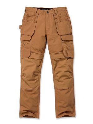 103337 Work trouser Steel Double-Front Multi-Pocket Carhartt 71workx Brown 211 front