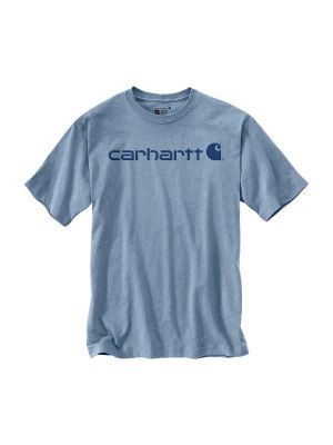103361 Work T-shirt Core Print Logo Neptune Dew Drop H74 Carhartt 71workx front