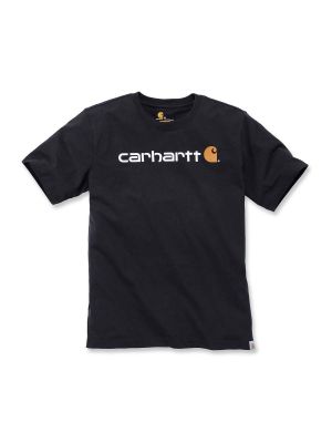 103361 Work T-shirt Core Print Logo - Black 001 - Carhartt - front