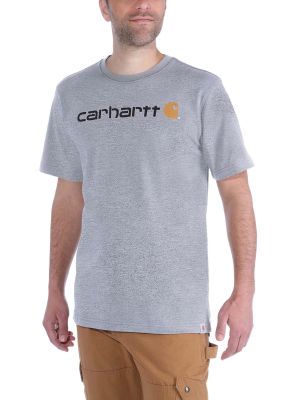 Carhartt 103361 Core Logo s/s T-Shirt - Heather Grey