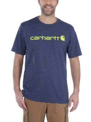 Carhartt 103361 Core Logo s/s T-Shirt - Cobalt Blue Heather