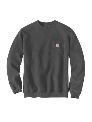 103852 Work Sweater Crewneck Pocket - Carbon Heather 026 - Carhartt - front