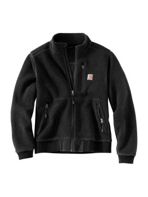 103913 Women's Work Jacket Sherpa Fleece Carhartt Black BLK 71workx front