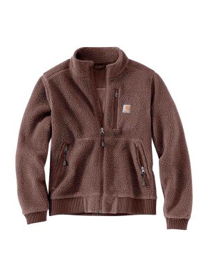 103913 Women's Work Jacket Sherpa Fleece Carhartt Nutmeg Heather B26 71workx front