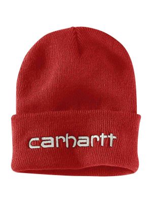 104068 Beanie Knit Insulated Graphic Logo Chili Pepper R64 Carhartt 71workx front