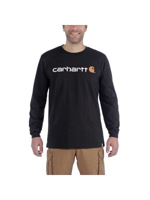 Carhartt 104107 l/s Signature Graphic T-Shirt - Black