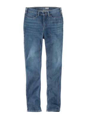104976 Women's Work Jeans Slim-fit Rugged Flex Carhartt 71workx Laurel H62 front
