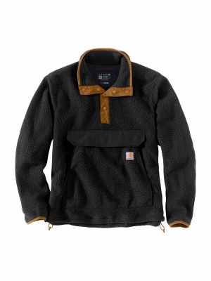104991 Work Sweater Fleece Black BLK Carhartt 71workx front