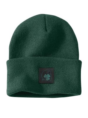105217 Beanie Shamrock Knitted Stretch - North Woods G54 - Carhartt - front