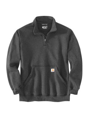105294 Work Sweater Mock Neck Quarter Zip - Carbon Heather CRH - Carhartt - front