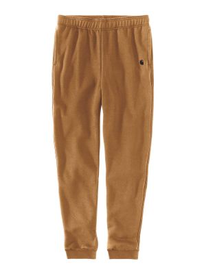 105307 Sweatpants with Logo Carhartt 71workx Brown BRN front