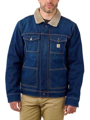 105478 Work jacket Denim Sherpa Lined - Carhartt