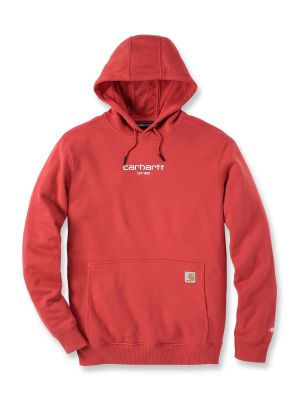 105569 Work Hoodie Force Logo Graphic Carhartt 71workx Red Barn R83 front