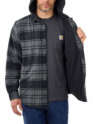 105621 Work Shirt Jacket Flannel Fleece Lined - Carhartt