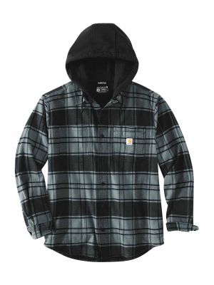 105621 Work Shirt Jacket Flannel Fleece Lined Carhartt ELM 71workx front