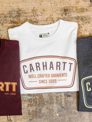 105646 Work T-shirt Crafted Graphic Logo Print - Carhartt
