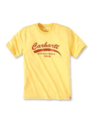 105714 Work T Shirt Graphic Logo Carhartt 71workx Sundance Heather Y36 front