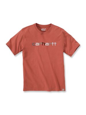 105797 Work T-shirt Graphic Logo Carhartt 71workx Terracotta Q53 front
