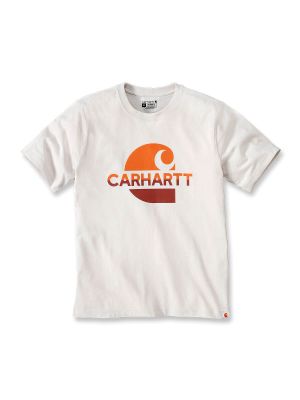 105908 Work T-shirt Graphic Logo Carhartt 71workx Malt W03 front