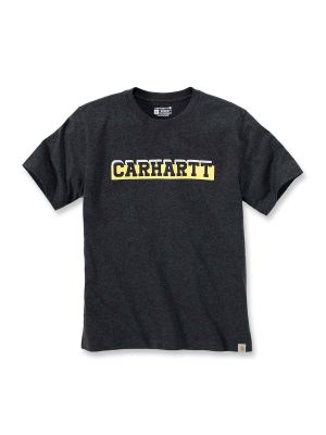 105909 Work T-shirt Graphic Logo Carhartt 71workx Carbon Heather CRH front
