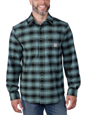 Carhartt Work Shirt Flannel Fleece 105945 Sea Pine