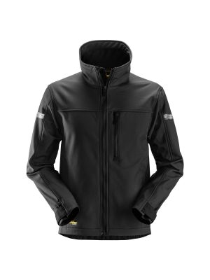 Black Softshell Jacket mens warm winter Snickers 1200  AllroundWork 