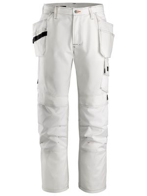 Snickers 3275 Painter's Work Trousers with Holster Pockets - White