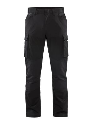 1457-1830 Service Work trousers Stretch Blåkläder Black 9900 71workx Front