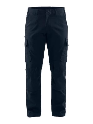 1466-1344 Work Trouser Stretch Blåkläder Dark Navy Blue 8600 71workx Front