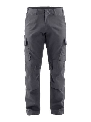 1466-1344 Work Trouser Stretch Blåkläder Mid Grey 9600 71workx Front