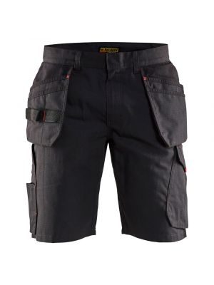 Blåkläder 1494-1330 Service Shorts with Holster Pockets - Black/Red
