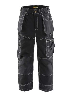 1546-1310 Childeren's Work Trousers Craftsman - 9900 Black - Blåkläder - front