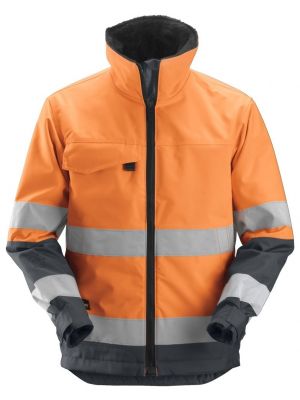 Snickers 1138 Core High-Vis Insulating Jacket, Class 3 - High Vis Yellow/Steel Grey